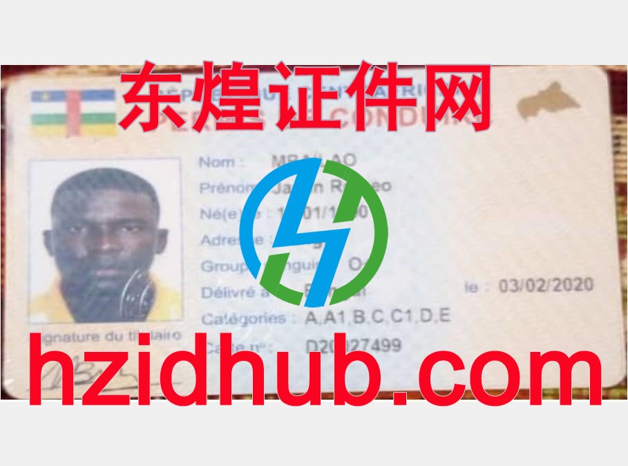制作高仿中非共和国驾驶证