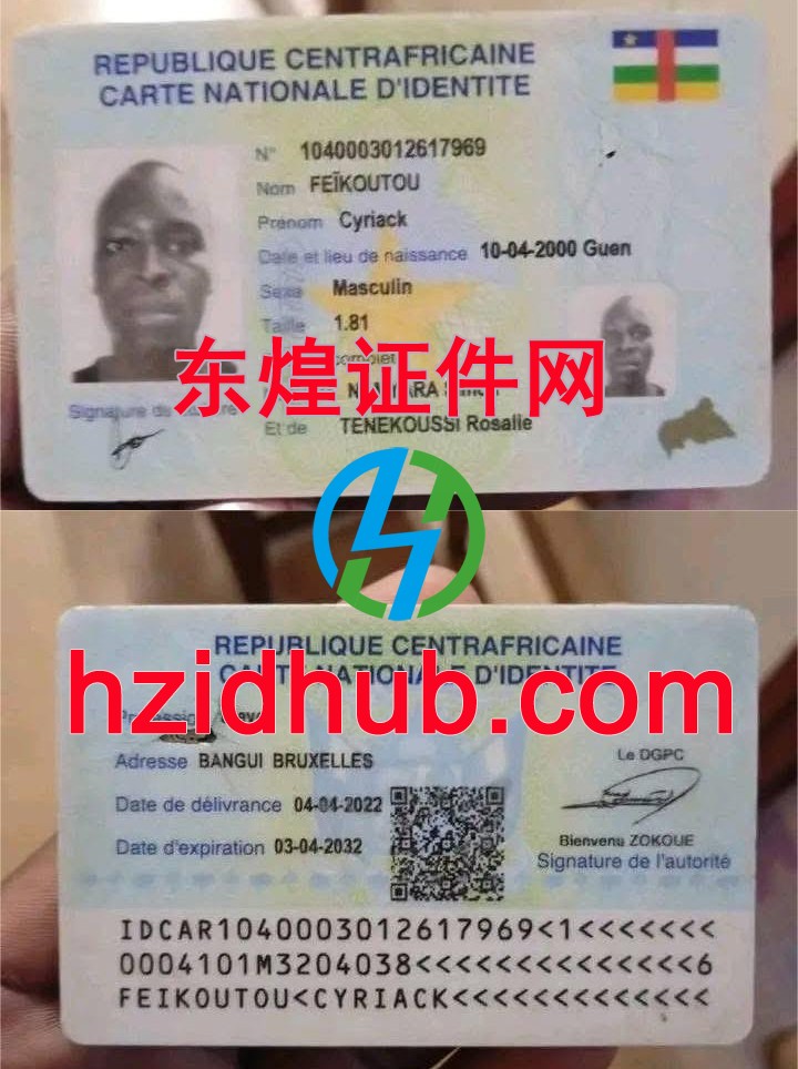 制作高仿中非身份证
