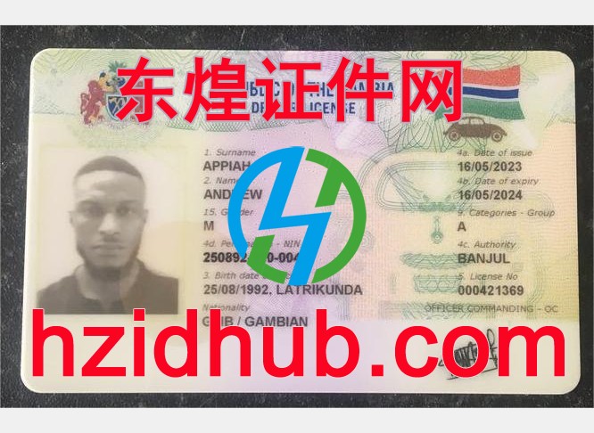 制作高仿冈比亚驾驶证