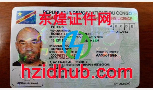 制作高仿刚果驾驶证