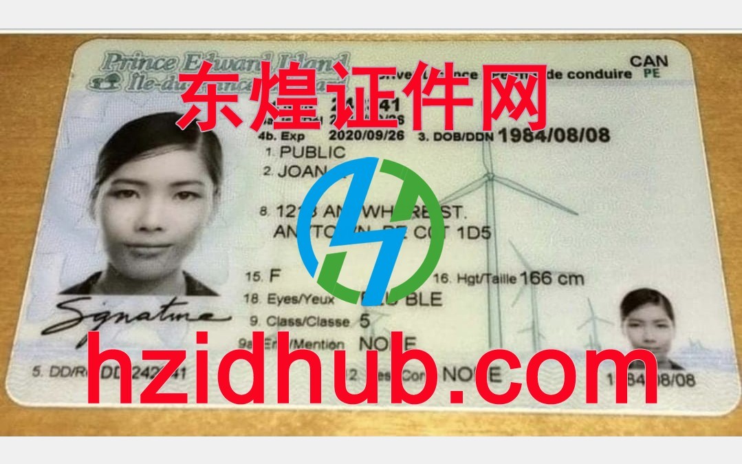 制作高仿加拿大爱德华王子岛省驾驶证