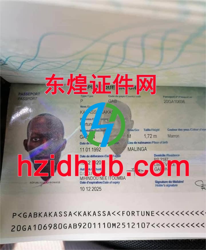 制作高仿加蓬护照