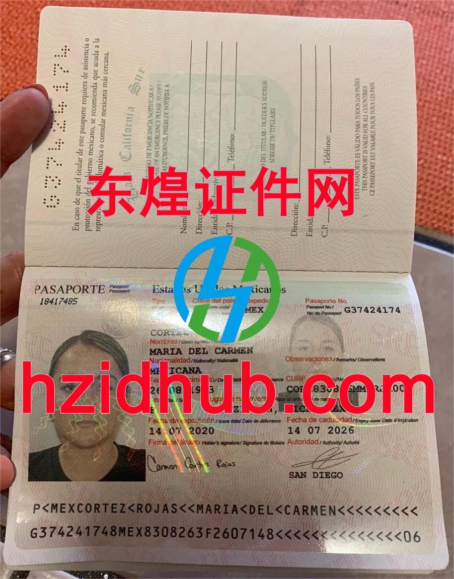 制作高仿墨西哥护照