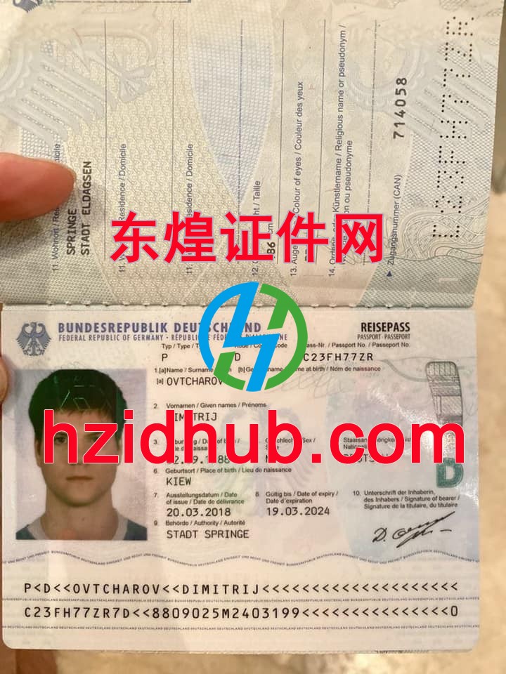 制作高仿德国护照
