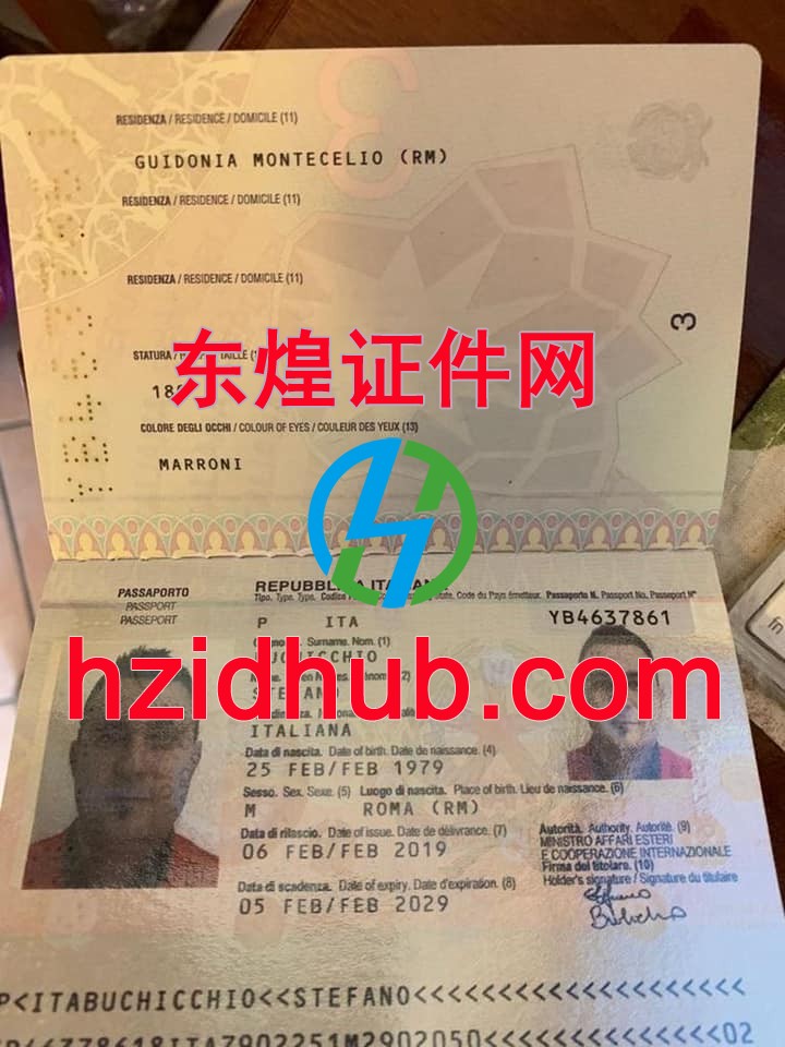 制作高仿意大利护照