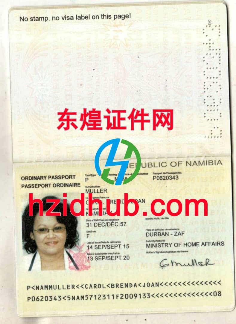制作高仿纳米比亚护照