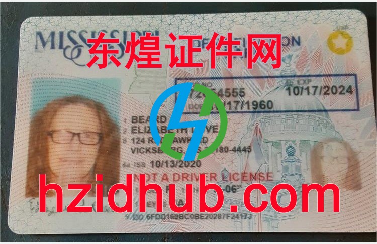 制作高仿美国密西西比州身份证