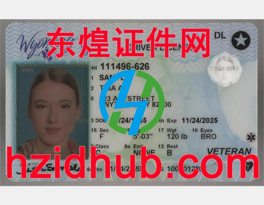 制作高仿美国怀俄明州驾驶证